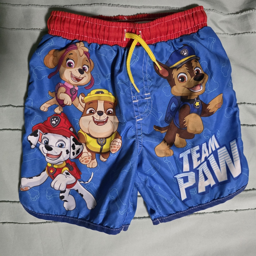 Nickelodeon Team Paw Red and Blue Kids Shorts